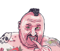 Man Flirt Sticker