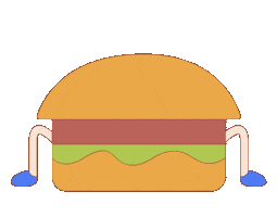 Happy Food On The Go Sticker