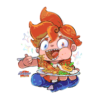 Mi Slurp Sticker by Wings Corporation
