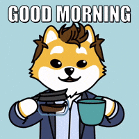 Good Morning Coffee GIF by Dogelon Mars