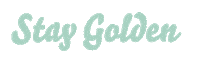 Gold Staygolden Sticker by Helm Design Studio