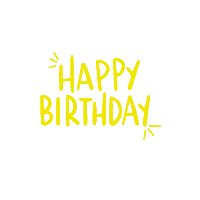 jashywrites happy birthday typography happy birthday Sticker
