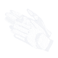 hannahmnieves clapping white gloves white glove service hannah nieves Sticker