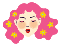 Happy Girl Sticker by Rovliene Kalunsinge