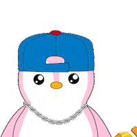 Orange Juice Penguin Sticker by Pengu Juice Co.