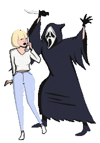 Scary Movie Horror Sticker