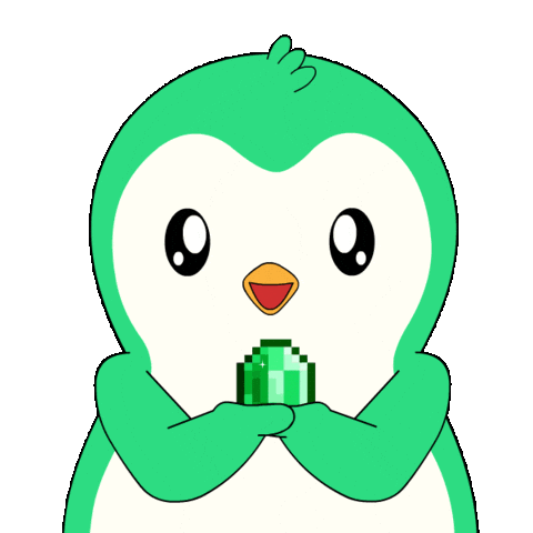 Penguin Shining Sticker by Abster