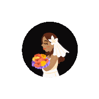 Wedding Flowers Sticker by JenChibi