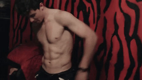 giphydvr muscle abs shirtless shawn mendes GIF