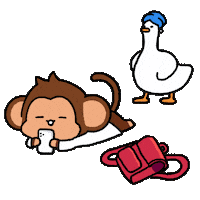 Relaxed Chill Sticker by Chimpers