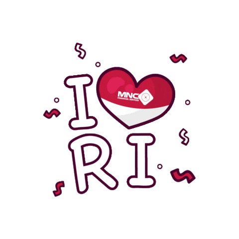 17 Agustus Love Sticker by MNC Kapital Indonesia