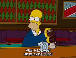 homer simpson drinking GIF