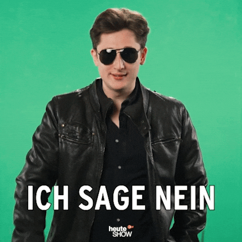 Auf Keinen Fall No GIF by ZDF heute-show