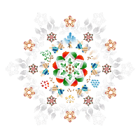 Flower Snow Sticker by White Christmas Street Fair