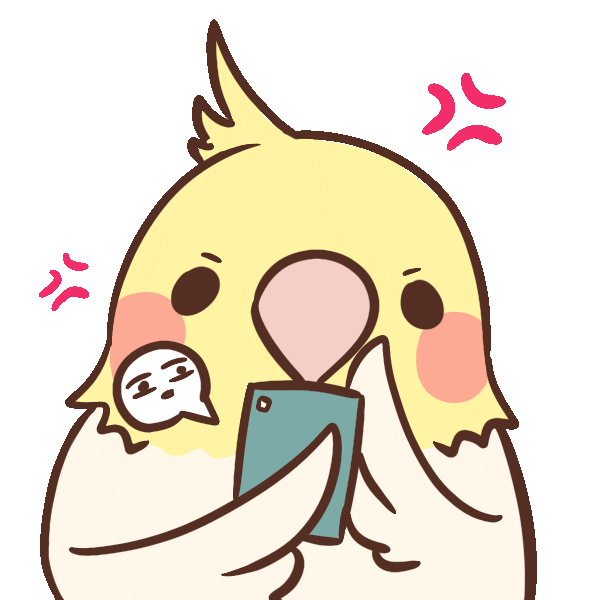 Angry Bird Sticker by A Budgie's Life