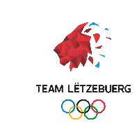 Teamletzebuerg olympics together lion rings Sticker