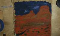 stupid_clay animation red nature wolf GIF