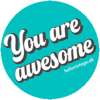 Awesome Fantastisk Sticker by HELLO VINTAGE