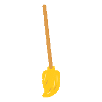 Witch Broom Sticker by BOOKR Kids