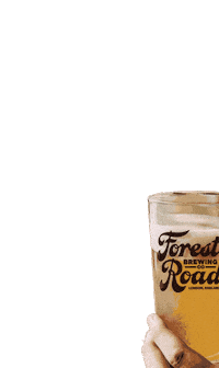 Cheers Drinking Sticker by Forest Road Brewery