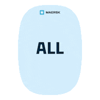 Maersk_official logo rainbow ocean airplane Sticker