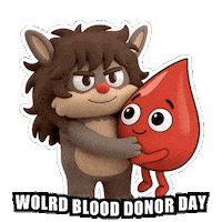 Red Cross Blood Sticker
