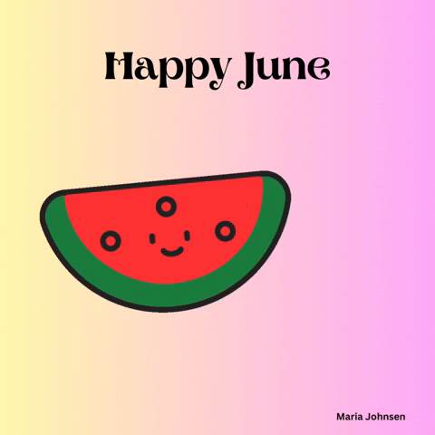 Summer Time Watermelon GIF by Maria Johnsen