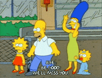 Season 1 Goodbye GIF by The Simpsons