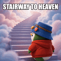 Stairway To Heaven Penguin GIF by ZaddyFi