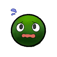 mossamigos anxiety anxious marimo moss ball Sticker