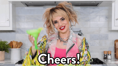 Harley Quinn Drinking GIF by Rosanna Pansino