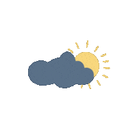 Sun Cloud Sticker
