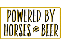 Beer Horse Sticker by Saddle and Sage