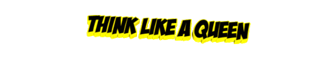 think like a queen Sticker