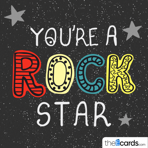You Rock Well Done GIF by TheEcards.com