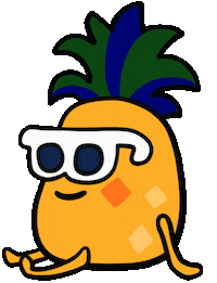 Hawaii Pineapple Sticker by ERICA824