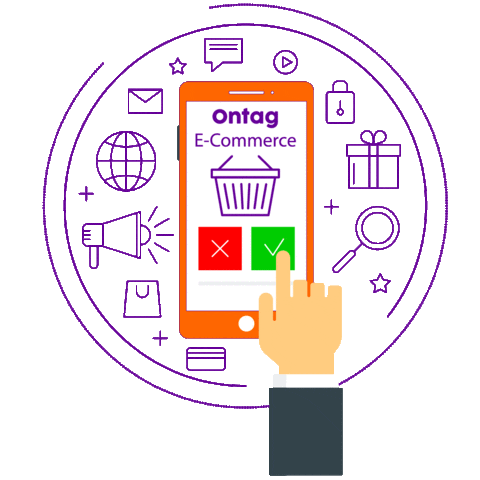 Marketing Ecommerce Sticker by Ontag