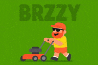 Yard Work Grass GIF by Brzzy