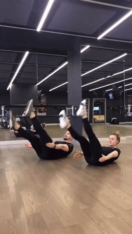 hiitworkout giphyupload leg swings GIF