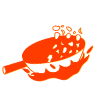 Flames Pan Sticker by AskMama