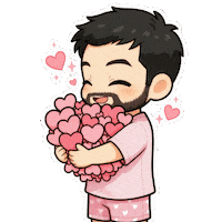 Love You Hearts Sticker
