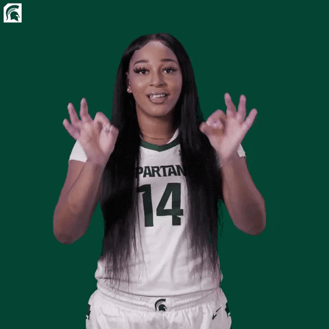 Go Green GIF by Michigan State Athletics