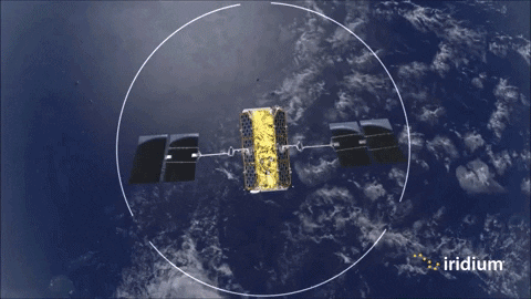 Iridiumcomm giphyupload iridium constellation iridium satellites intersatellite links GIF
