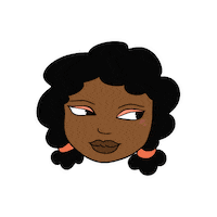 Happy Black Girl Sticker