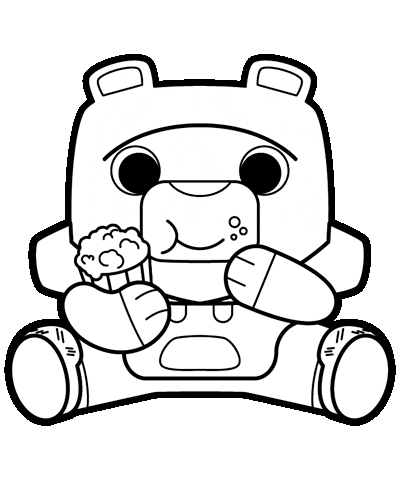 Happy Food Sticker by Piticas