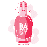 Party Drink Sticker by BABY Pink Gin