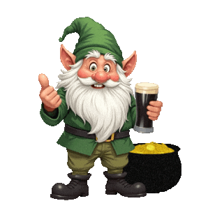 St Patricks Day Rainbow Sticker