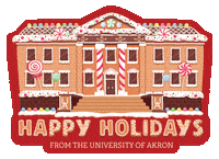 Christmas Cookie Sticker by The University of Akron