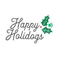 Happy Holidays Holly Sticker by Rover.com