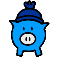 Pig Smile Sticker by Zurich Schweiz